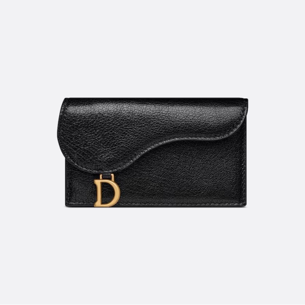 New w Tags - DIOR SADDLE FLAP COMPACT ZIPPED CARD HOLDER